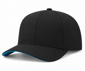 Custom Casual Hat — curved visor, six-panel center seam, solid panels, no rope