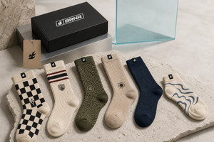 Custom lifestyle brand sock design examples